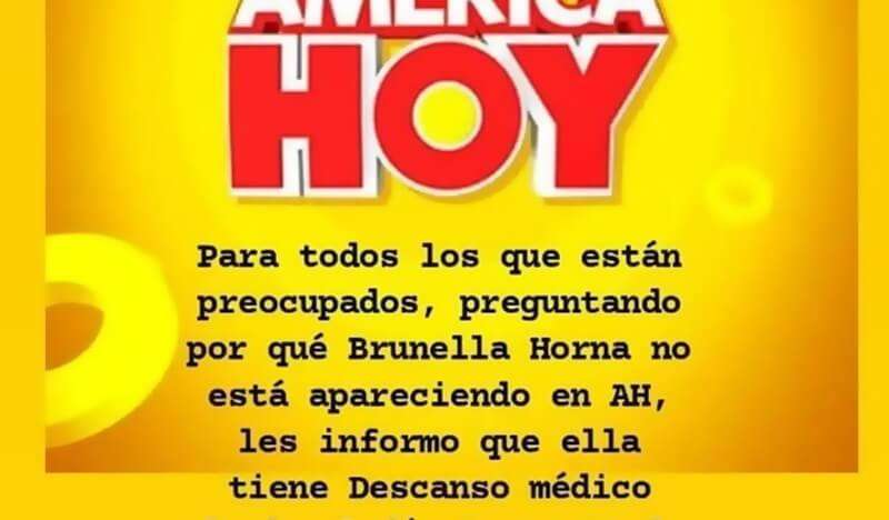 Brunella Horna se ausenta en “América hoy” tras demanda contra Richard Acuña y revelan la razón 8 productor america